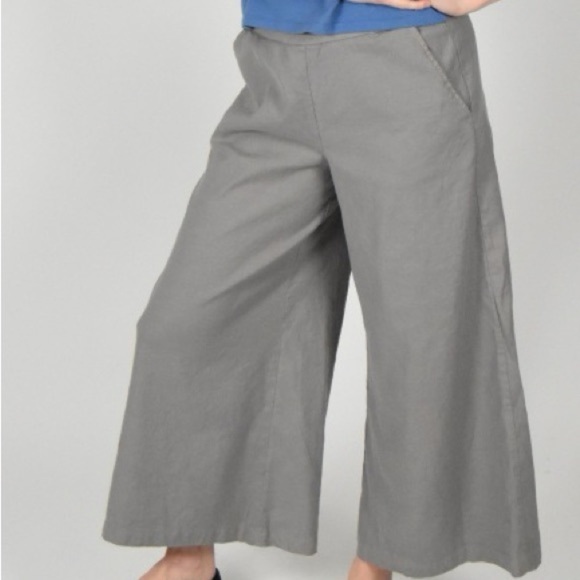 Cut Loose Elegant Gray Wide-Leg Pants - Picture 10 of 10